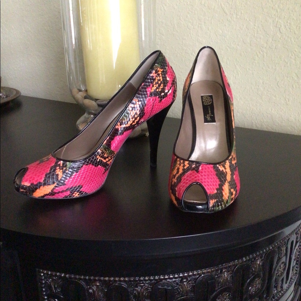 J. Renee Luxe Christiana snakeskin pumps